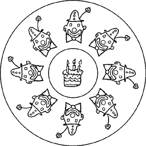 Mandala - Clown