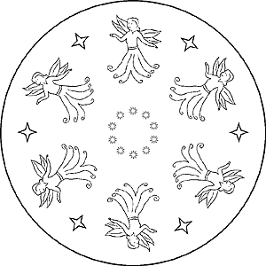 Mandala - Fee - Sterne