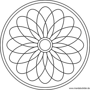 Mandala - Blumenmuster