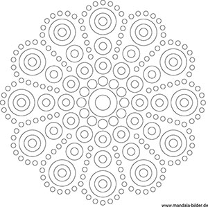 Dot Painting mandala Vorlagen