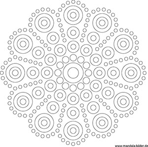 Dot Painting mandala Vorlagen