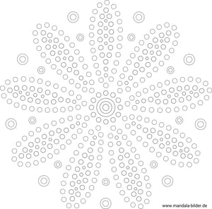 Dot Painting PDF Vorlagen gratis Download