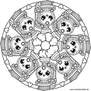 Loks Mandala Malvorlagen kostenlos