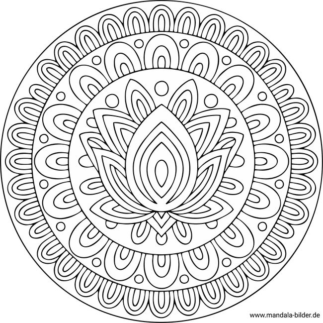 Lotusblume-Mandala