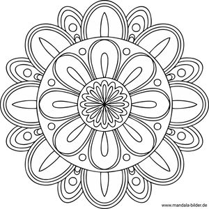 Gratis Mandala Malbild malen und entspannen