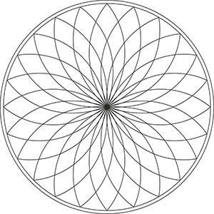 Mandala für Erwachsene Blumen Muster