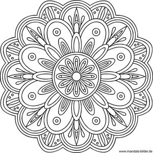 Mandala PDF-Vorlage zum Drucken für Erwachsene