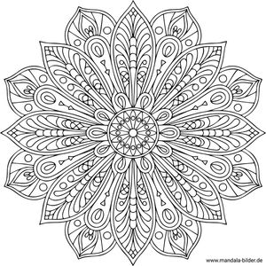 Mandala schwer für Erwachsene kostenfrei