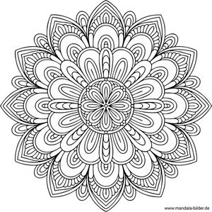 Mandala schwierig und anspruchsvoll