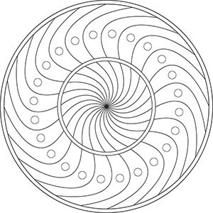 mandala Vorlage Spirale