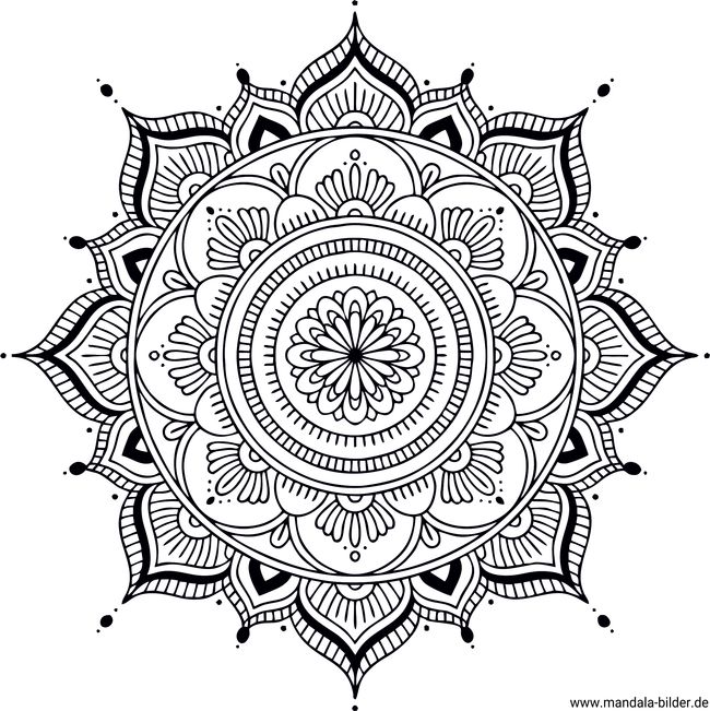 Schwierige Mandalas zum Ausmalen für Erwachsene