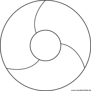Mandala einfache Figur ab 2 Jahre
