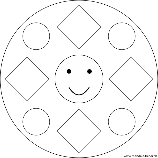 Mandala einfache Formen für Kinder ab 2 Jahre