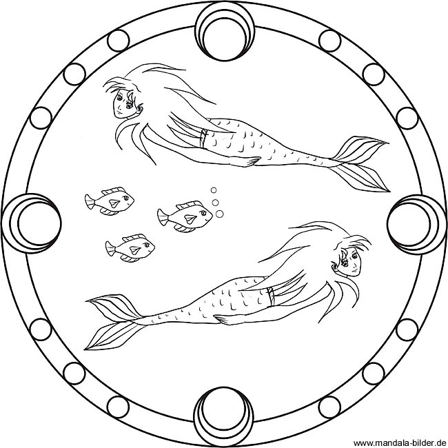 Mandala zum ausdrucken fisch Schablonen Zum