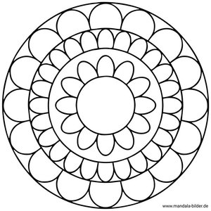 Mandala für Senioren einfache Vorlage