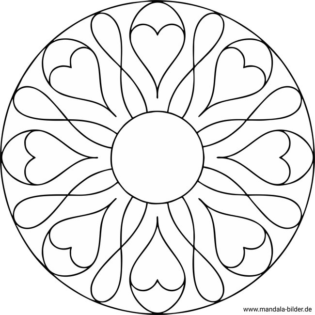 Mandala für Senioren einfaches ausmalen