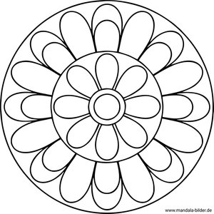 Mandala PDF Vorlage für Senoren
