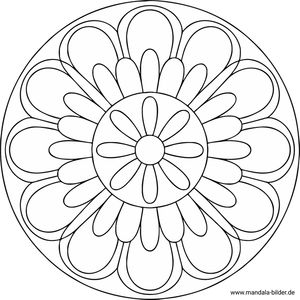 Mandala für Senioren drucken und ausmalen