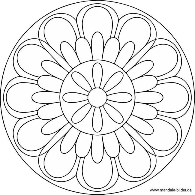 Mandala Senioren zum Ausmalen