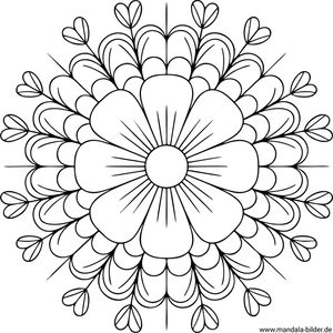 Senioren Mandala als Malvorlage zum Ausdrucken