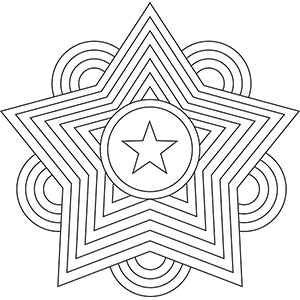 free mandala star