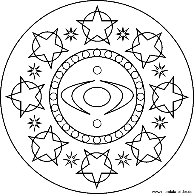 Mandala - Sterne und Weltraum Elemente