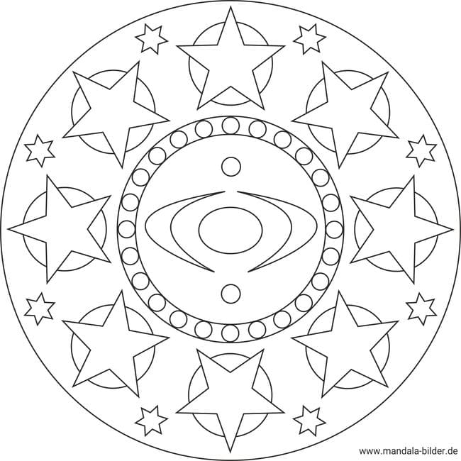 Mandala - Sterne und Weltraum Elemente