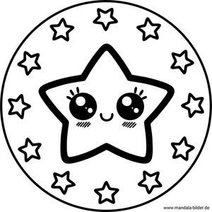 mandala-sterne-kawaii-ausdrucken