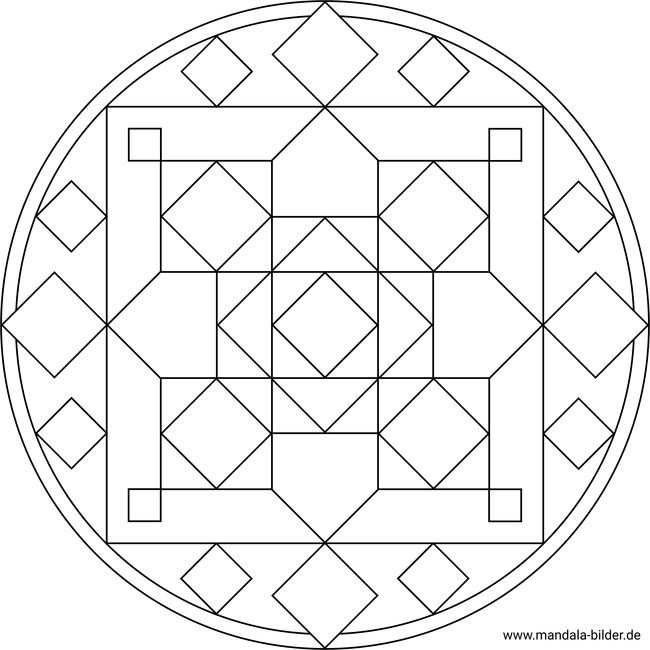 Mandala geometrische Formen Ausmalbilder