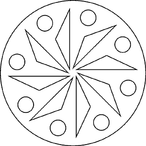 Mandala -  Kreise und Dreiecke