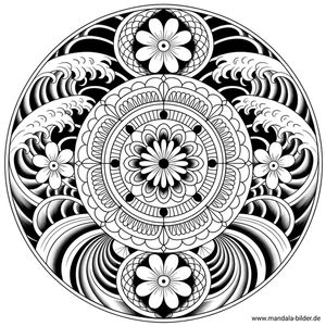 Mandala Tattoo japanischer Stil ausdrucken