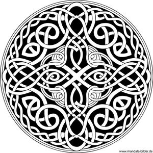 Mandala Tattoo keltischen Stil gratis drucken