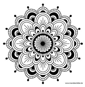 Tattoo Vorlage traditionelles Mandala kostenlos drucken