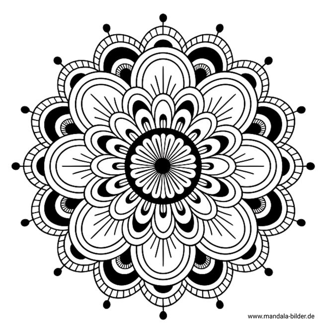 Tattoo Vorlage traditionelles Mandala