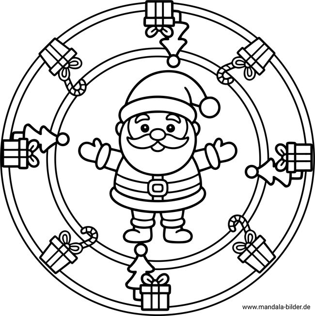 Mandala Santa Clause