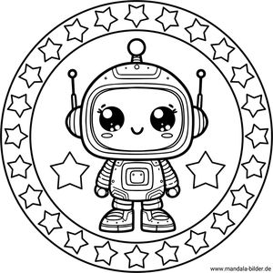 Mandala kleiner Astronaut