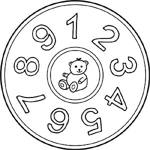 Zahlen Mandala 1 bis 9 - Zahlen eins bis neun