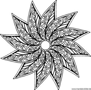 Mandala für Erwachsene filigranes Ausmalbild